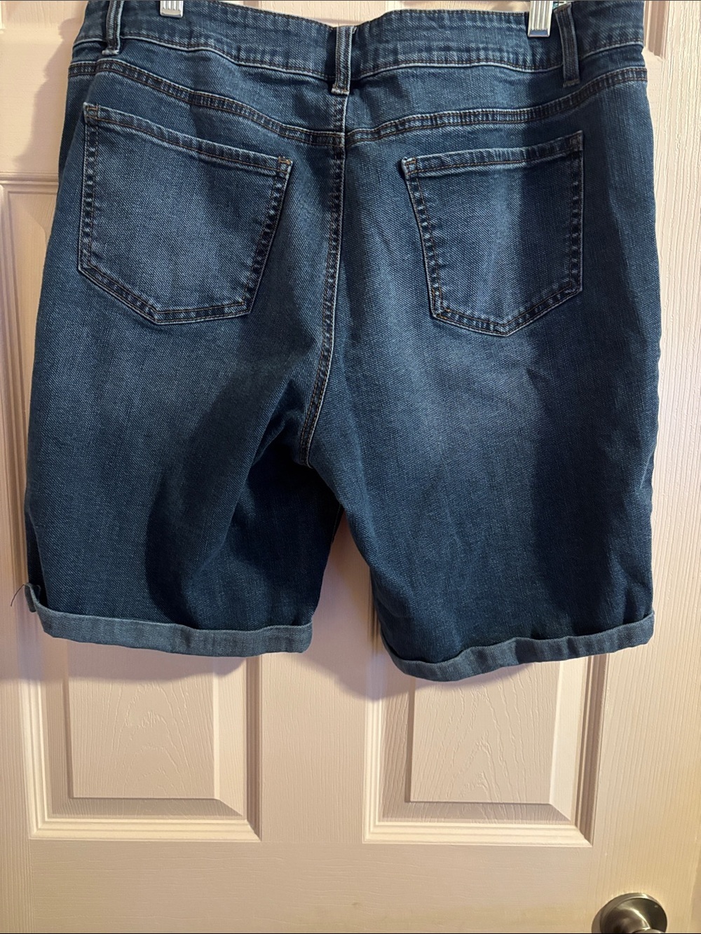 d. jeans Dark Blue Denim Jean Shorts - Picture 2 of 3
